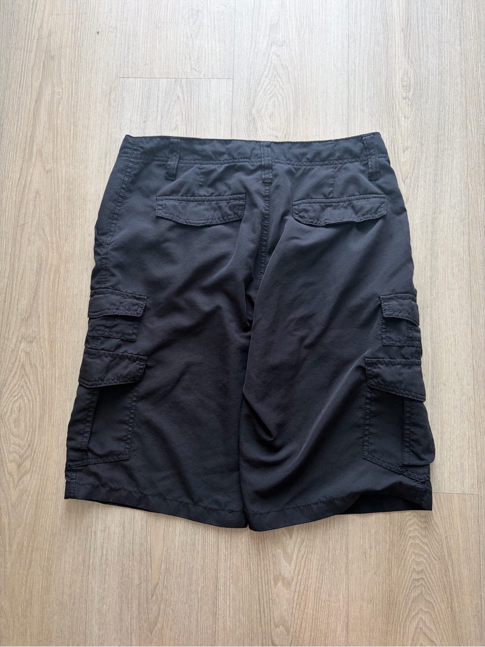 Plugg Black Men's Cargo Shorts with Multiple Pockets